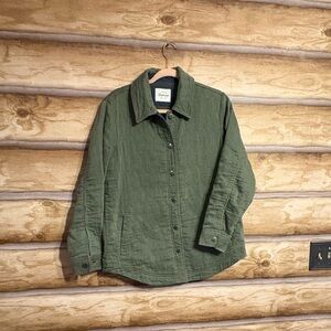 Jachs , girlfriend,Olive Quilted Jacket